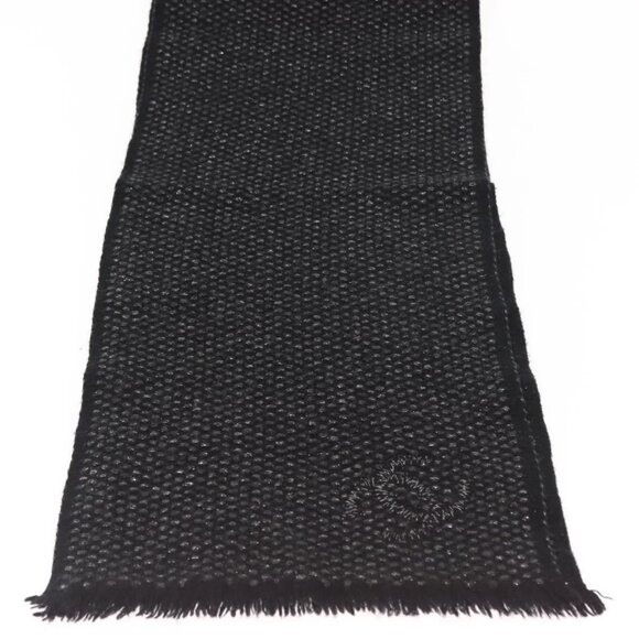 CHANEL Scarf Cashmere Black CC Auth BA5781 - Picture 3 of 10